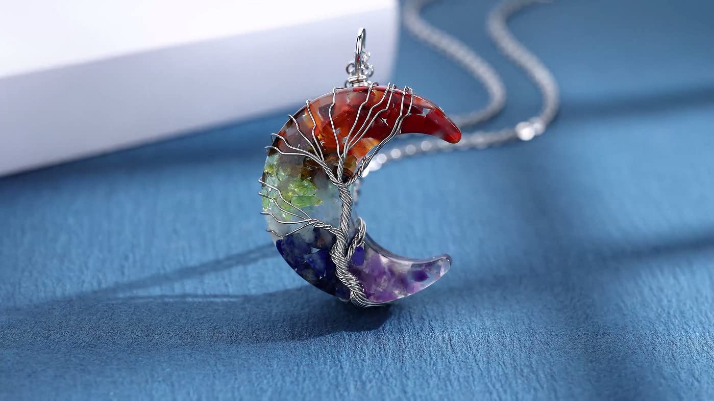 Maibaota pendentif arbre de vie en résine – inspire l'harmonie et la concentration.
