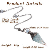 MAIBAOTA pendule cristal aquamarine, rituel apaisant pour centrage émotionnel.