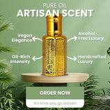 Maison d'Orient Intense Vanilla – texture huile sans alcool, douceur hydratante sur la peau.