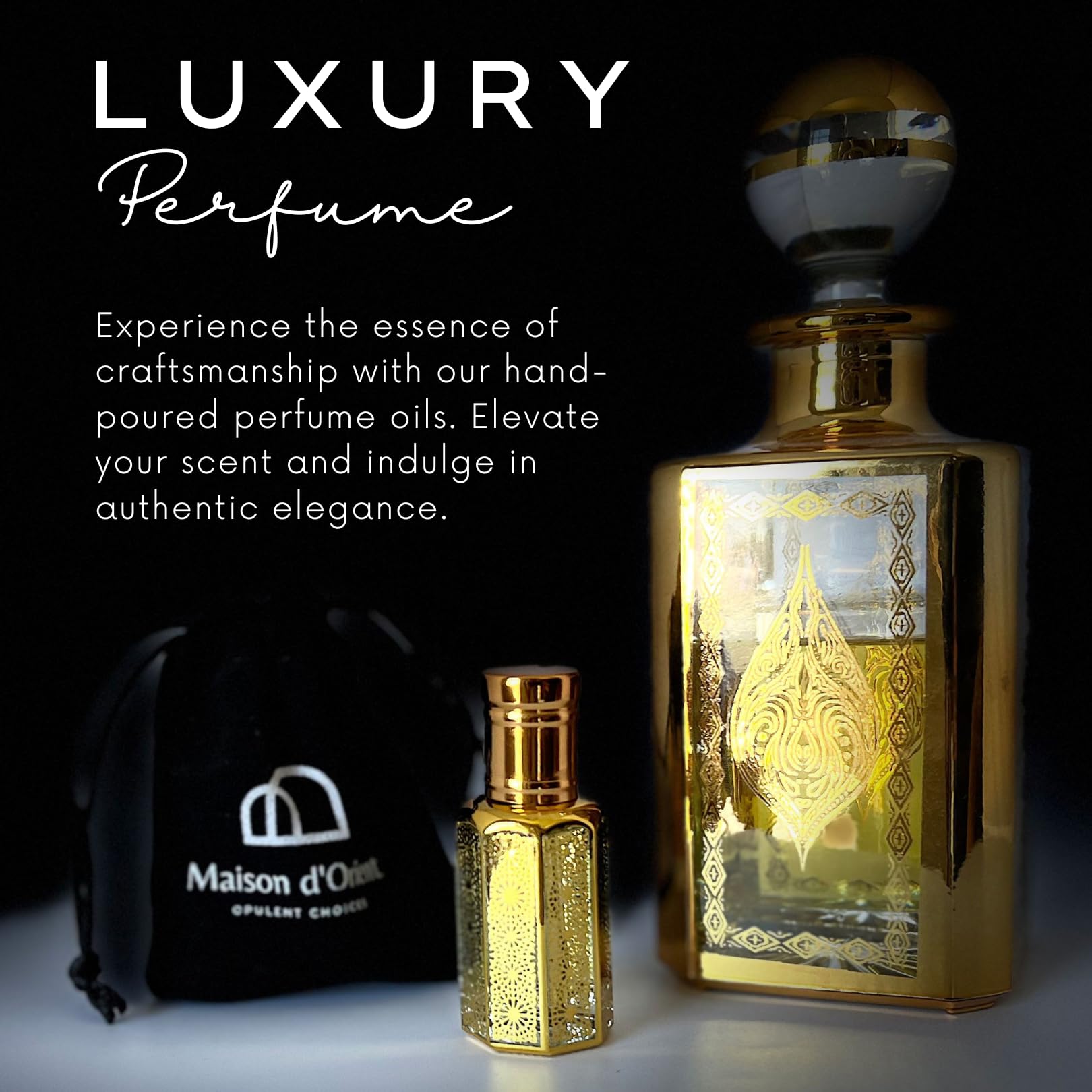 Maison d'Orient Intense Vanilla – vanille de Madagascar et base boisée pour impression crémeuse.