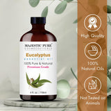 Majestic Pure eucalyptus huile – certificat laboratoire indépendant et pureté assurée