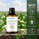 Goutte d'huile angelique facilitant diffusion aromathérapie douce.