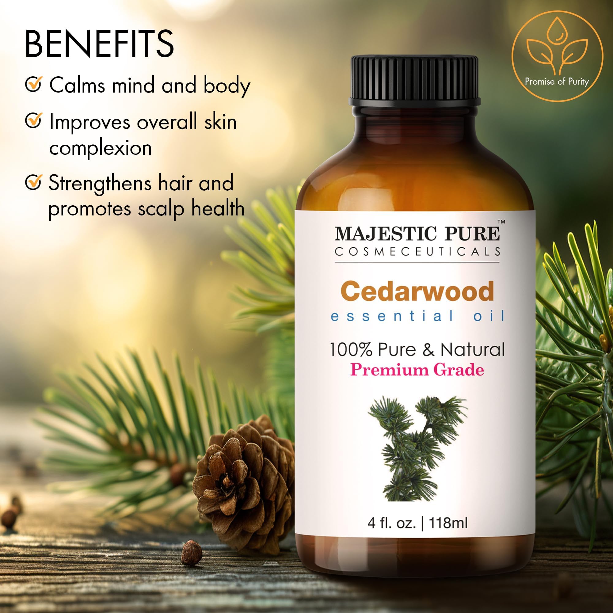 Majestic Pure huile de cèdre dans diffuseur pour aromathérapie et ambiance