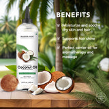 Majestic Pure huile coco fractionnée – soin cheveux pour douceur et brillance