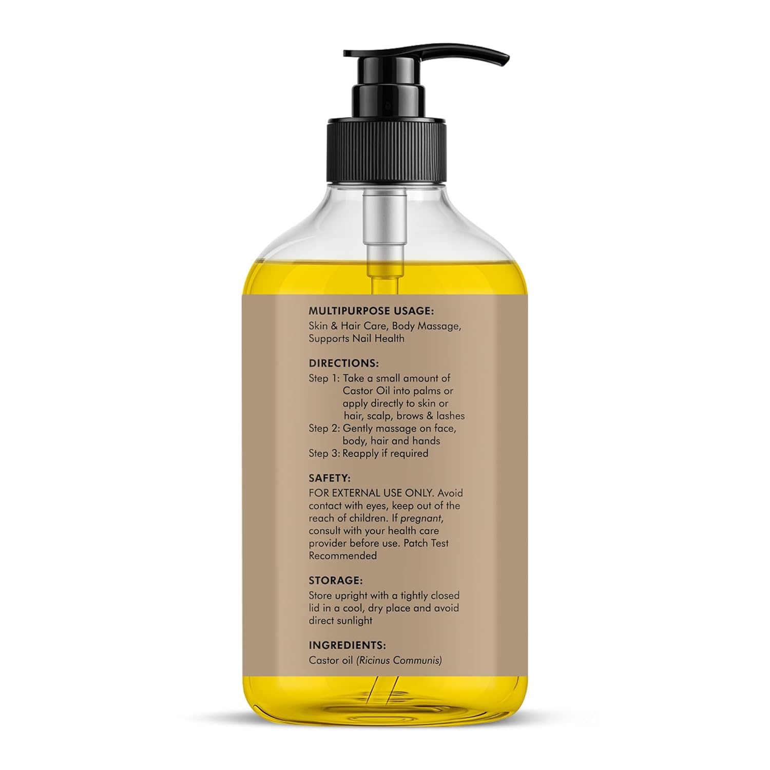 Flacon pratique de 16 onces liquides pour routine beauté Majestic Pure.