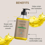 Application massage corporel avec l’huile Majestic Pure, douceur et hydratation.
