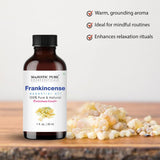 Majestic Pure huile d’encens – tests en laboratoire garantissant pureté et absence de diluants.
