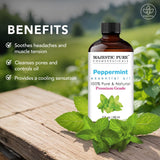 Menthe Poivrée Majestic Pure pour bain relaxant et rafraîchissant.