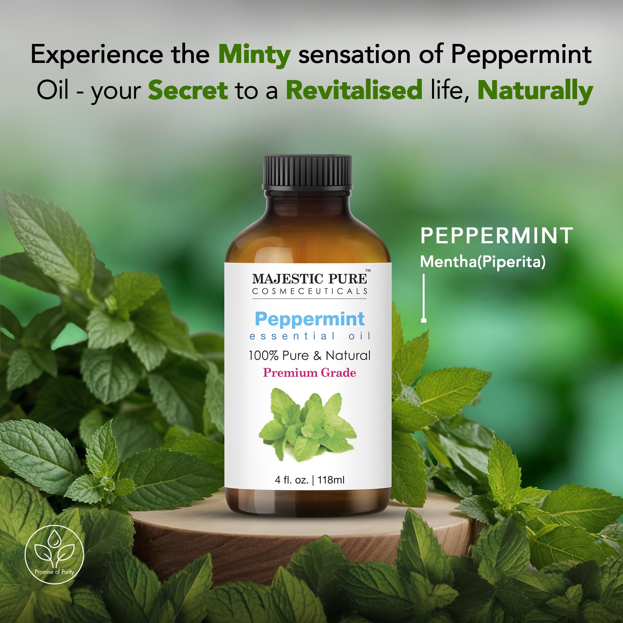 Compatibilité avec autres huiles: menthe poivrée peut être mélangée avec lavande et citron.