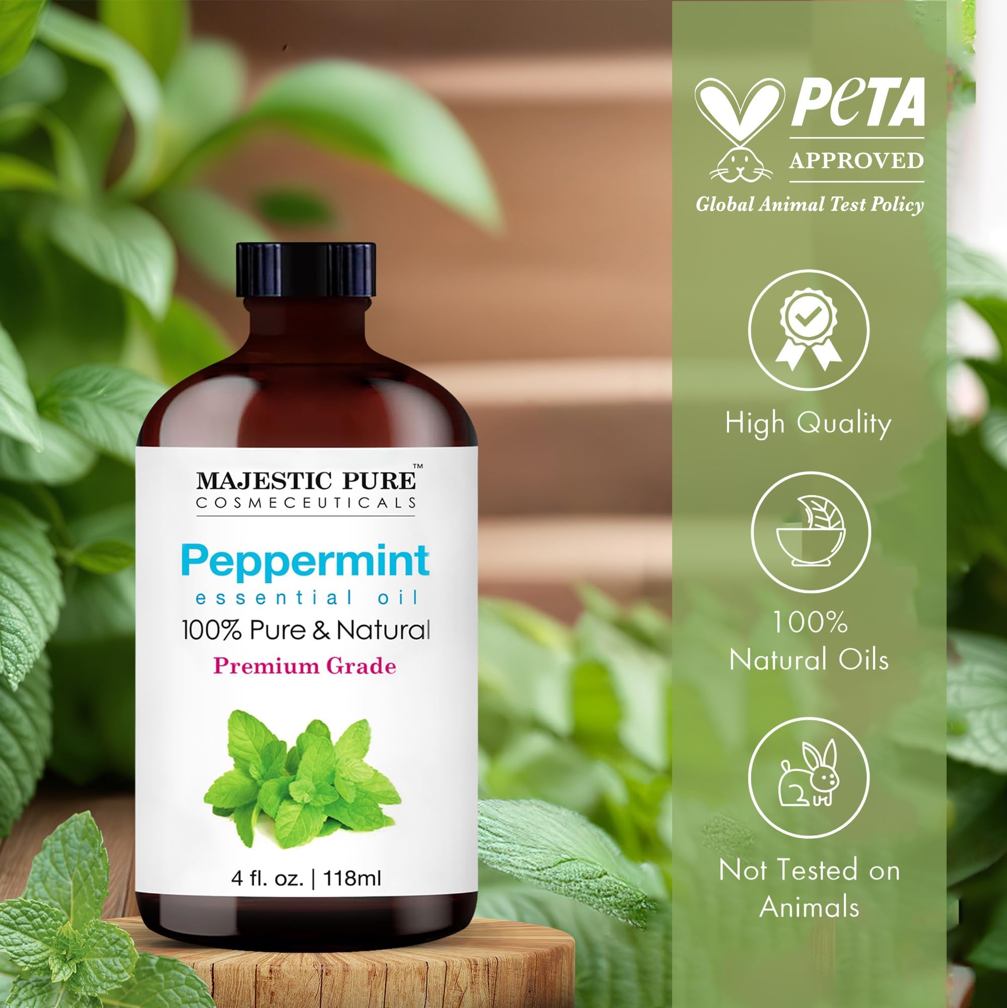 Majestic Pure menthe poivrée, diffusion facile et efficace.