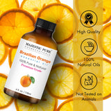 Diffuseur aromathérapie utilisant l'huile d'orange Majestic Pure.