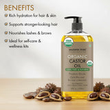Majestic Pure huile de ricin — soin cheveux hydratant et douceur