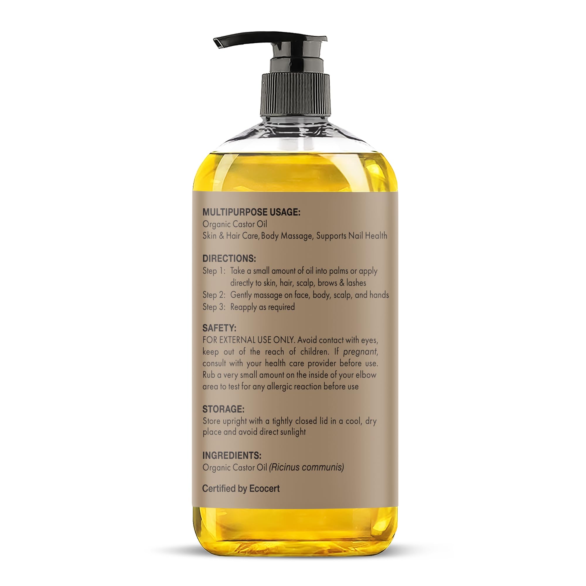 Majestic Pure huile de ricin — soin ongles hydratant