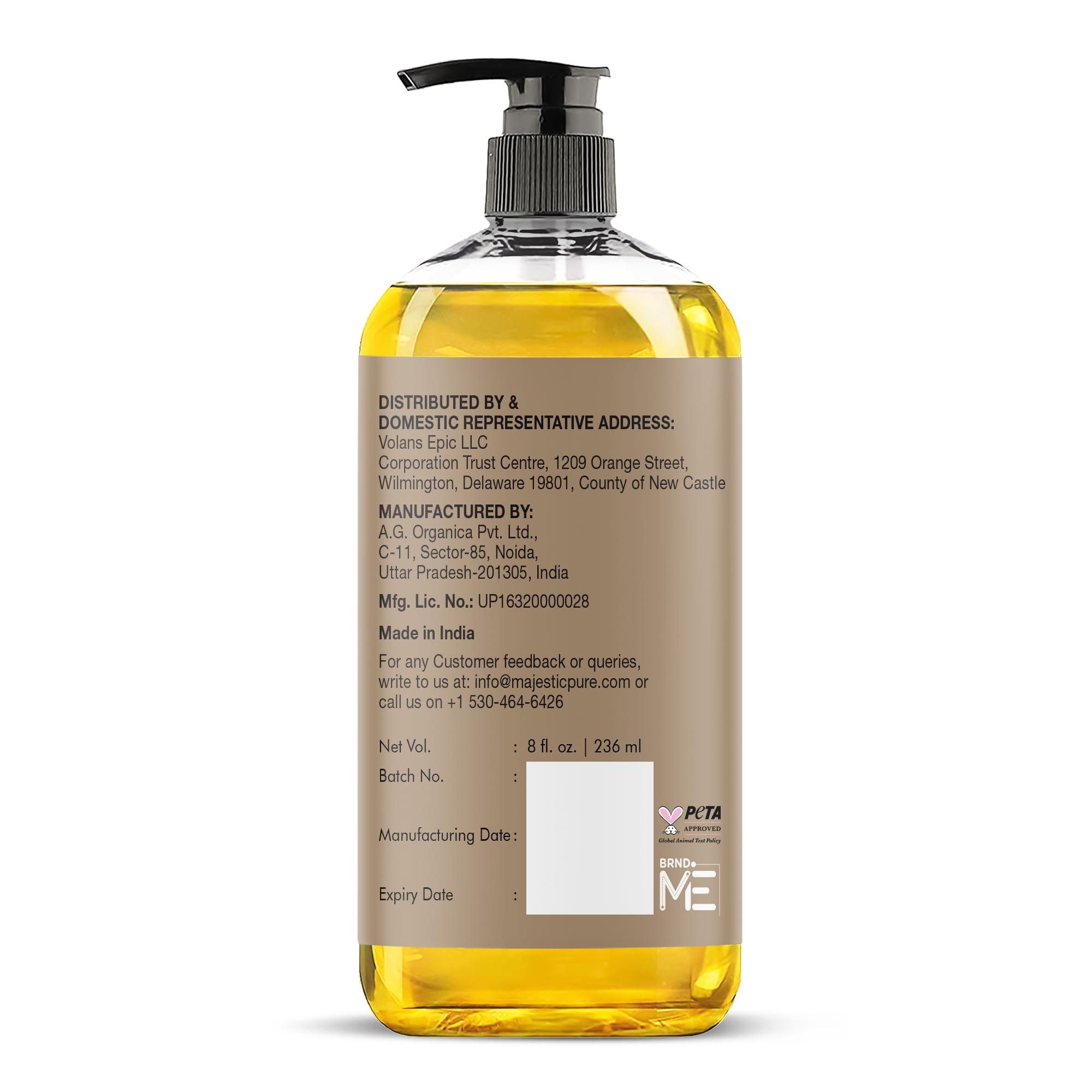 Majestic Pure huile de ricin — routine beauté polyvalente