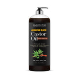 Majestic Pure Huile Ricin Noire Jamaïcaine - flacon élégant prêt à hydrater cheveux et peau.