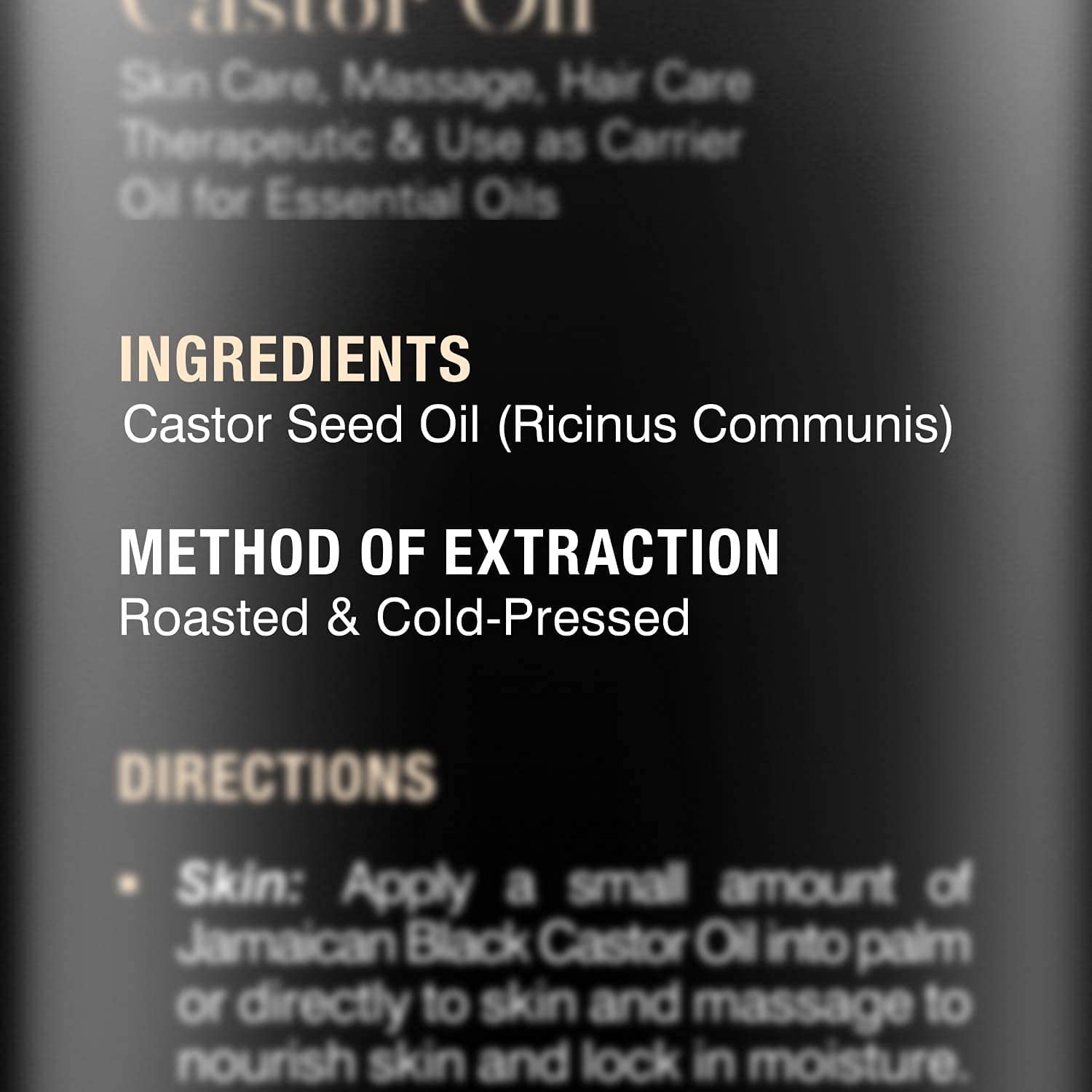 Majestic Pure Huile Ricin Noire Jamaïcaine - parfum neutre adaptée au quotidien.