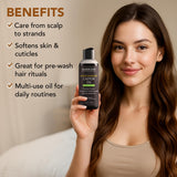 Huile ricin noire Majestic Pure sur peau, hydratation efficace.