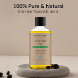 Majestic Pure Huile de ricin pour peau et mains: hydratation durable.