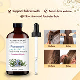 Majestic Pure romarin avec pipette intégrée pour dosage précis et pratique.
