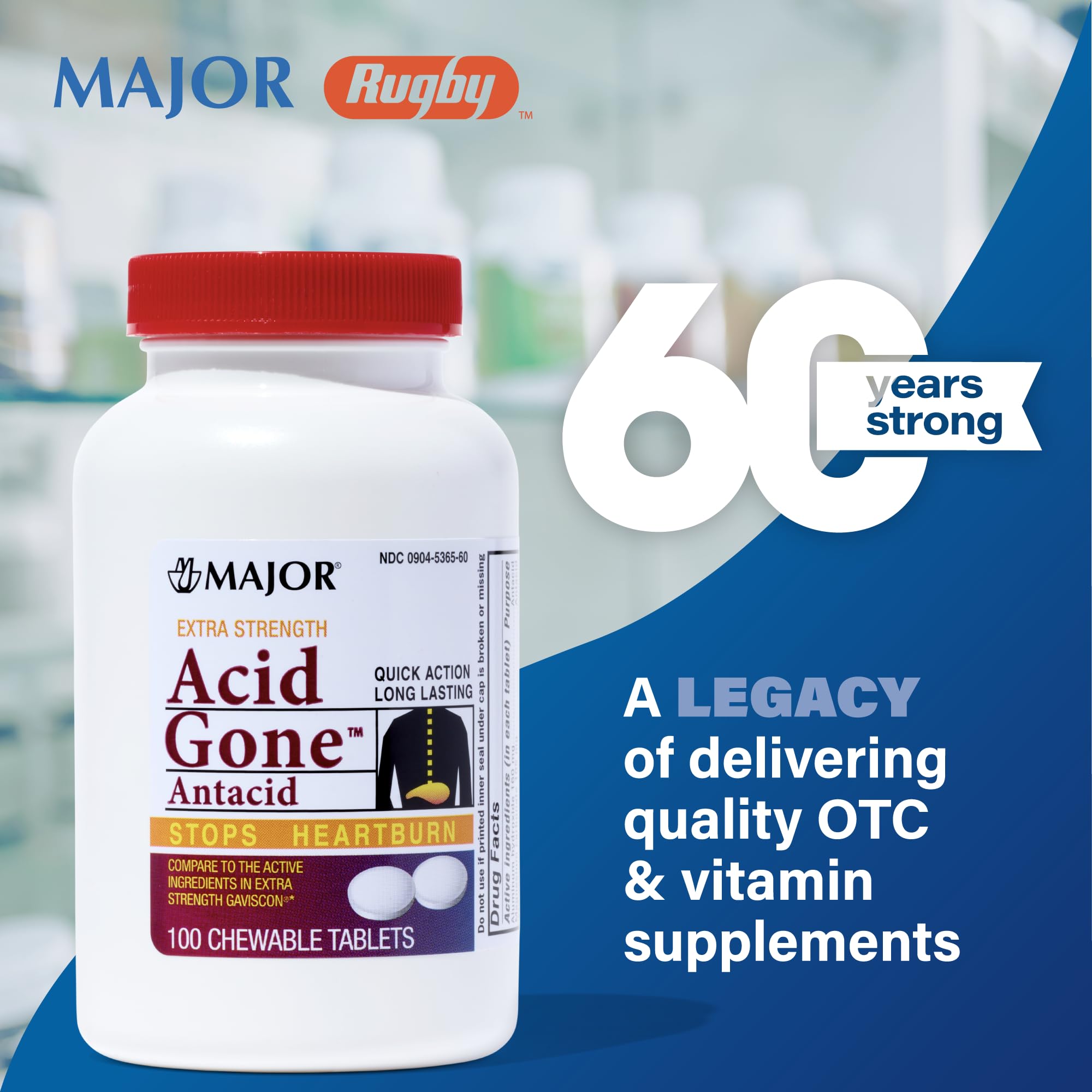 Major Acid Gone emballage 6 boîtes pratique pour le quotidien.