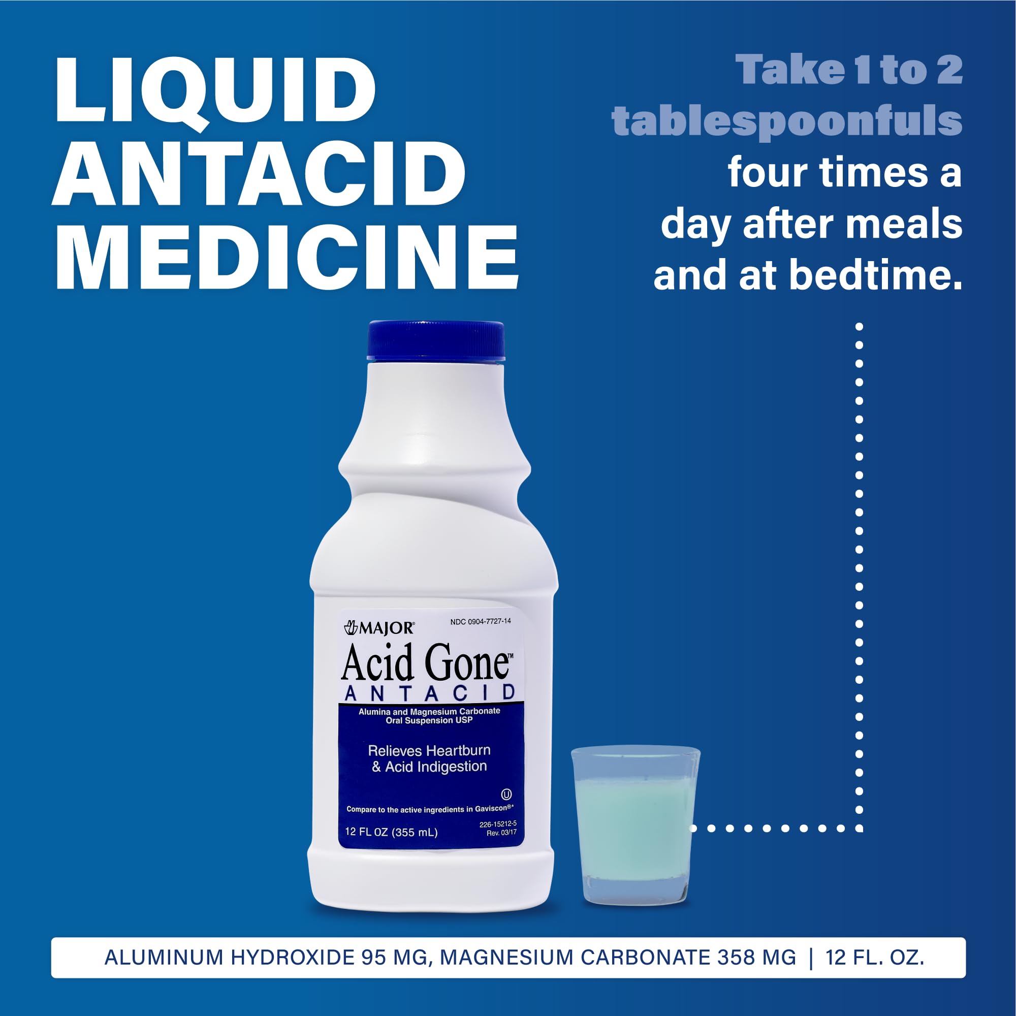 MAJOR Acid Gone, etiquette menthe, gout rafraîchissant et facilité d utilisation.