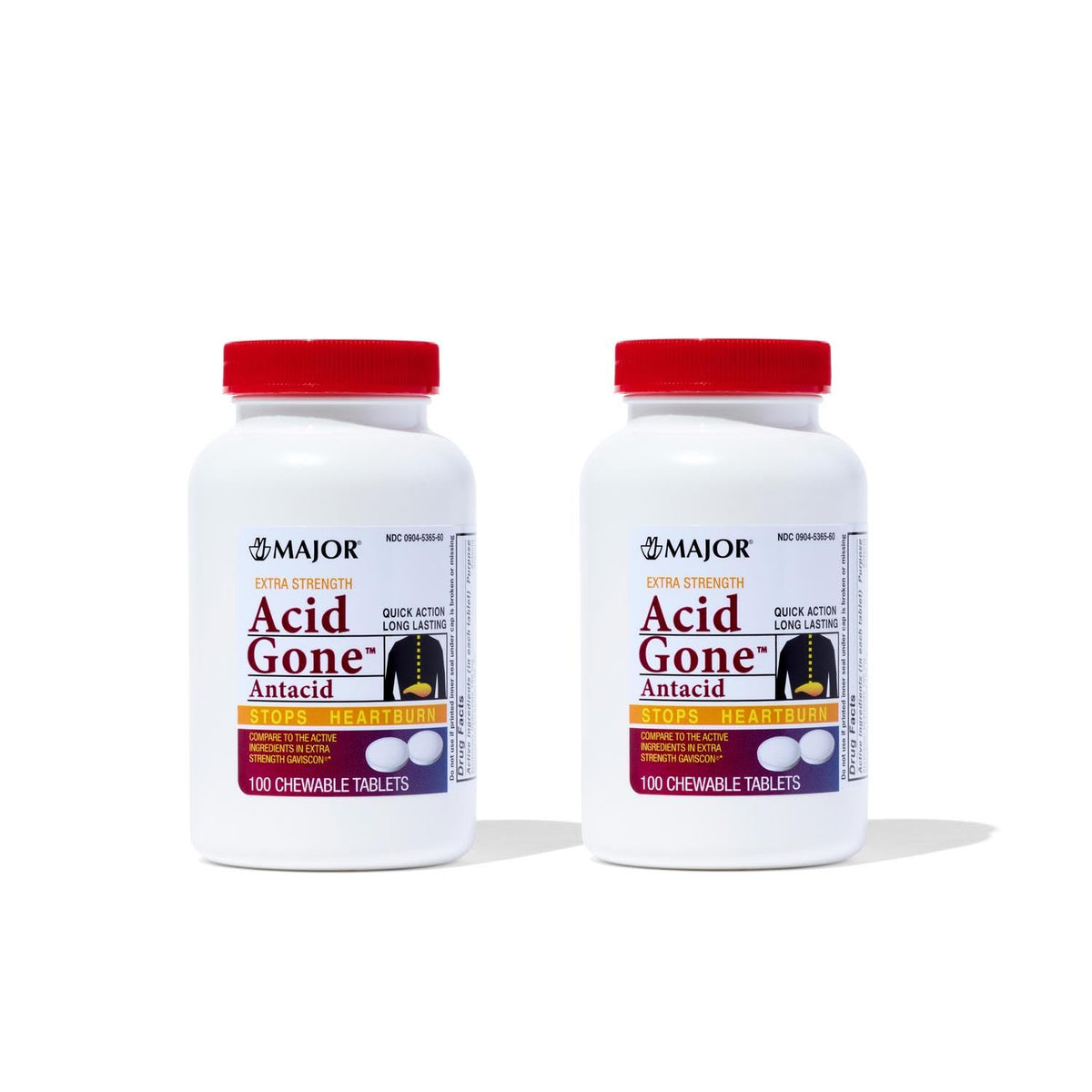 MAJOR Acid Gone : comprimés à mâcher pour un soulagement rapide