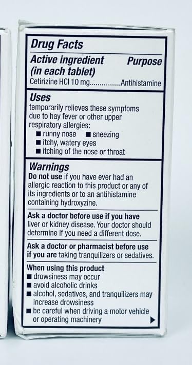 MAJOR All Day Allergy comprimé de 10 mg, format compact pour usage quotidien