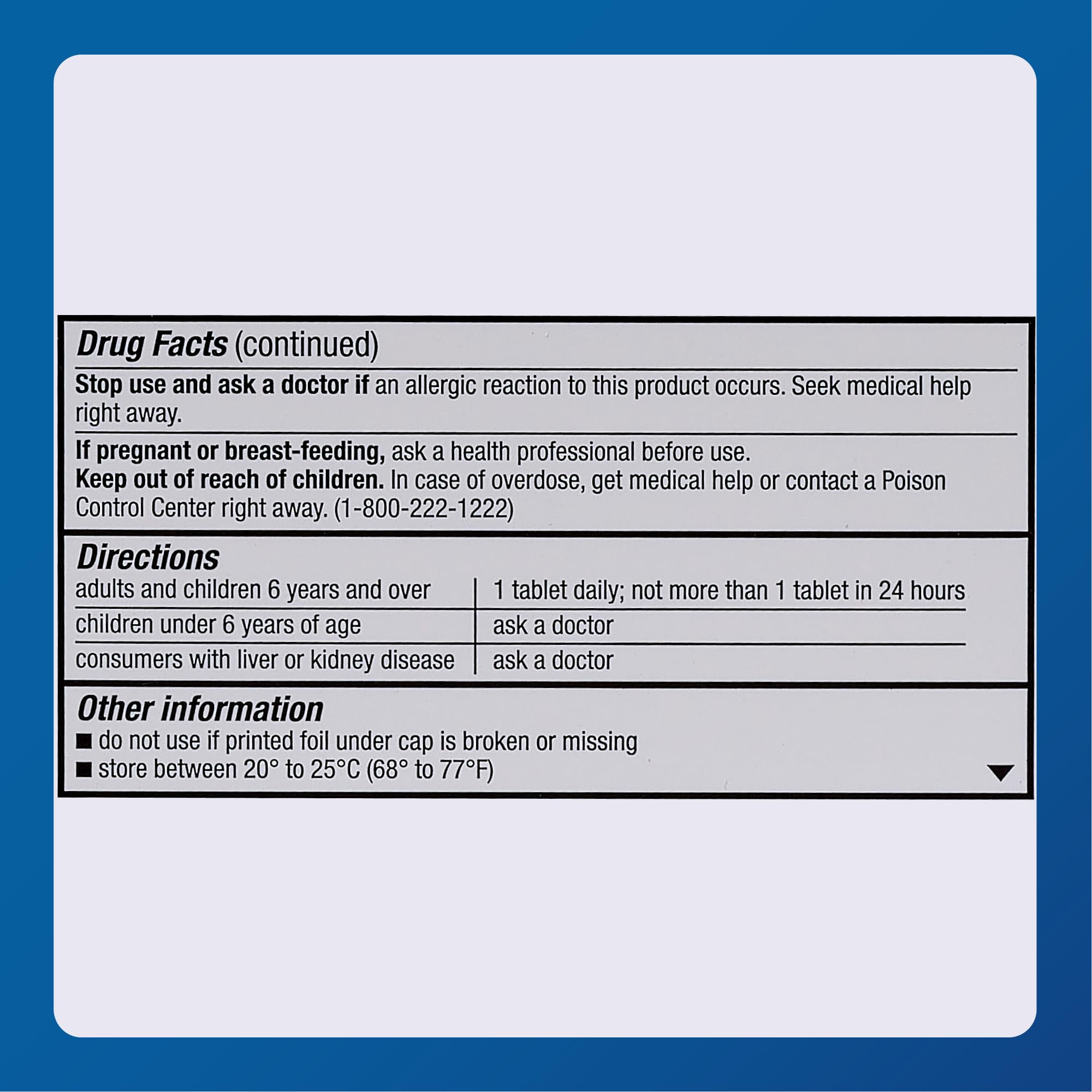 Major Allergy Loratadine – utilisation quotidienne adaptée à adultes et enfants dès 6 ans.