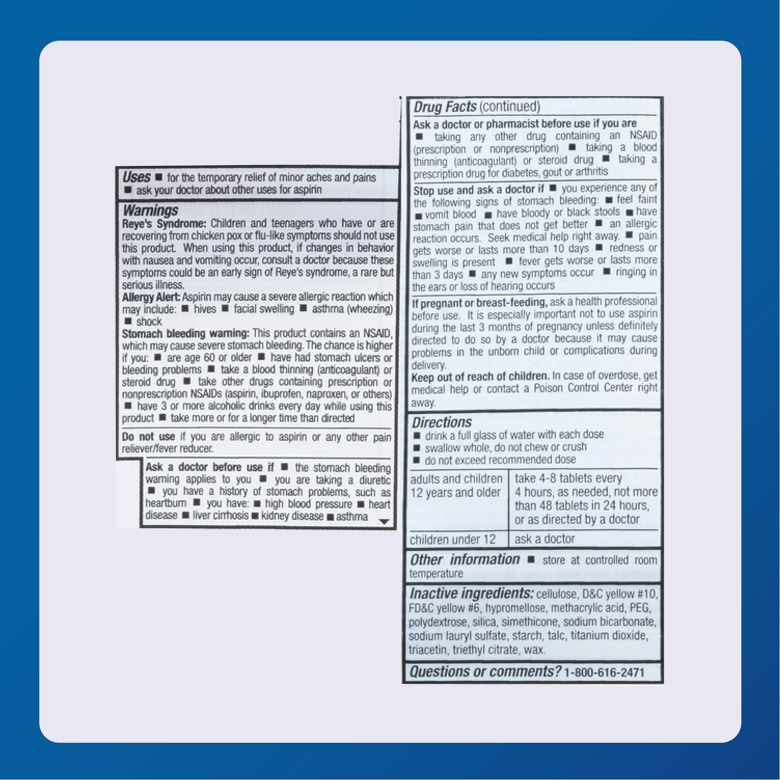 MAJOR aspirine 81 mg, présentation pratique pour un usage quotidien.