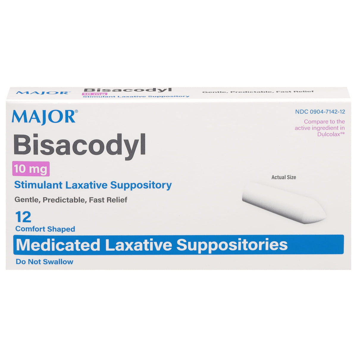 Emballage MAJOR Bisacodyl 10 mg, pratique et facile à repérer.
