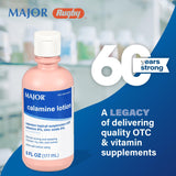 MAJOR Lotion de Calamine – bouteille arrière, format généreux pour usage prolongé et pratique.
