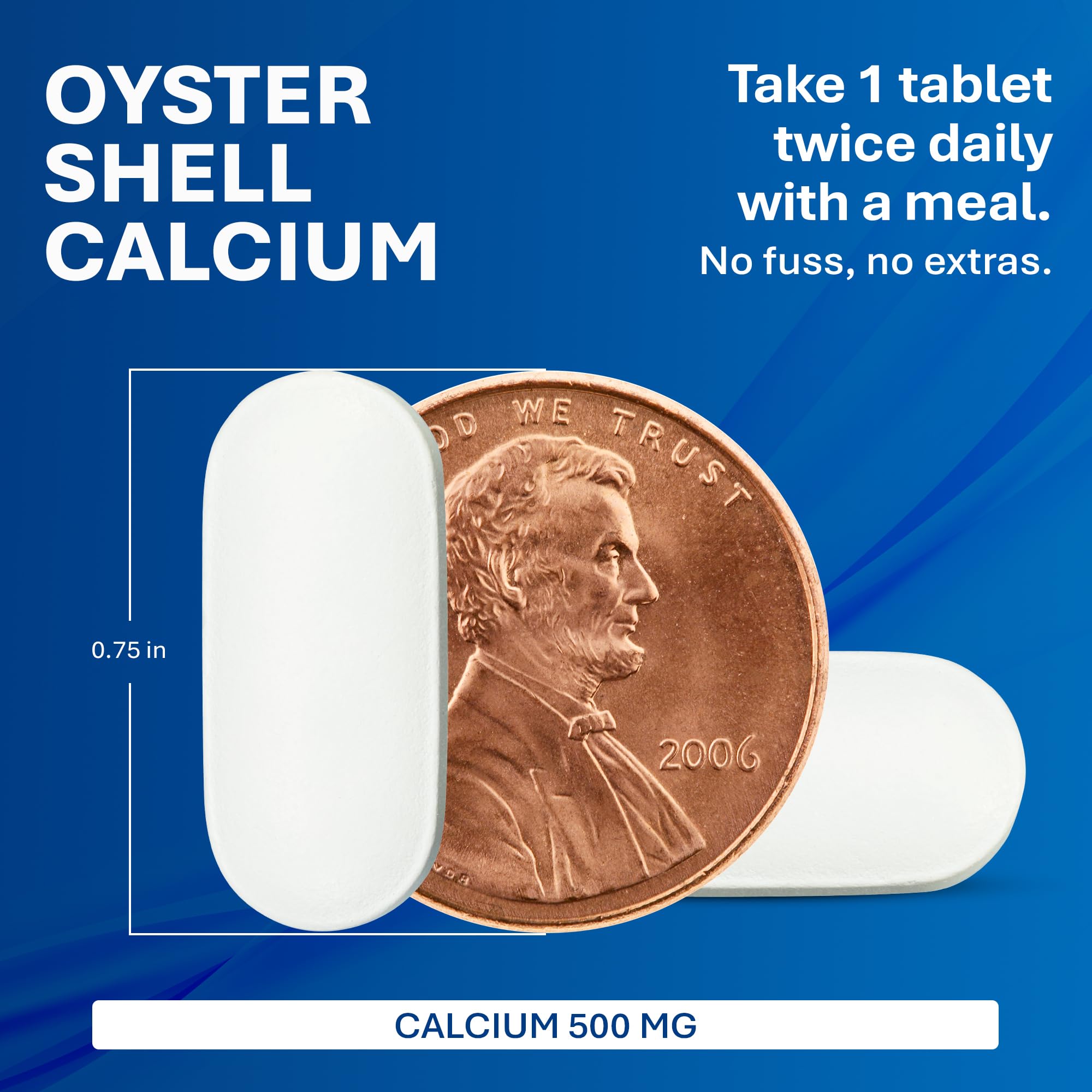 MAJOR Calcium bouteille 1000 tablettes, approvisionnement pratique pour la routine.