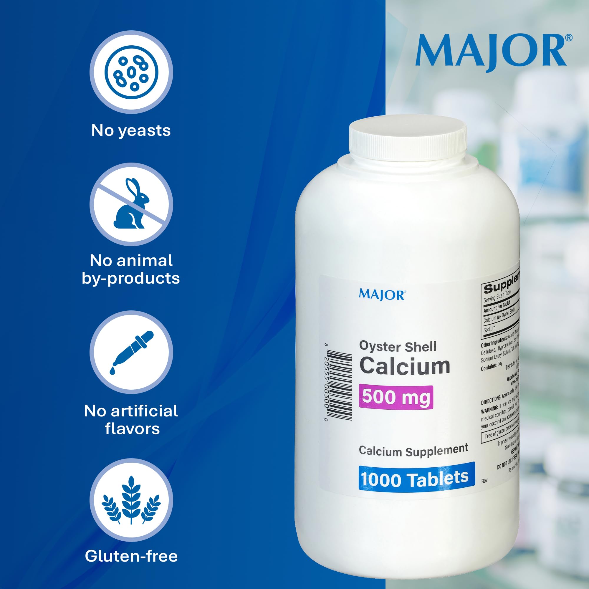 MAJOR Calcium densité os dans vie active, pour un quotidien actif.