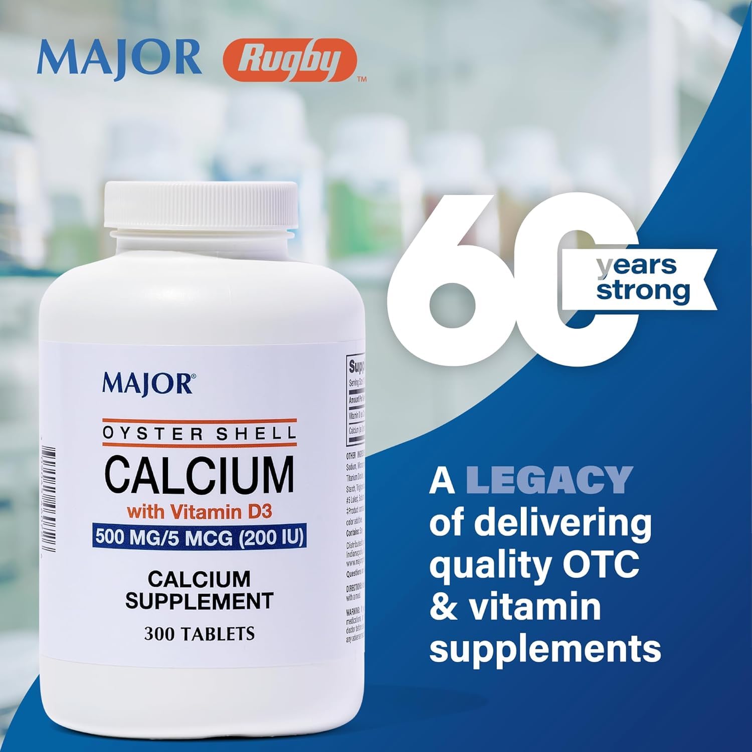 MAJOR calcium d’huître D3 – présentation qui s’intègre à la routine.