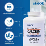 MAJOR calcium d’huître D3 – étiquette claire pour suivre la posologie.