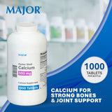 MAJOR Calcium tablettes sans gluten, adaptées à divers régimes et habitudes.