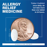 Major cétirizine tablettes 10 mg – étiquette lisible facilitant l’identification rapide