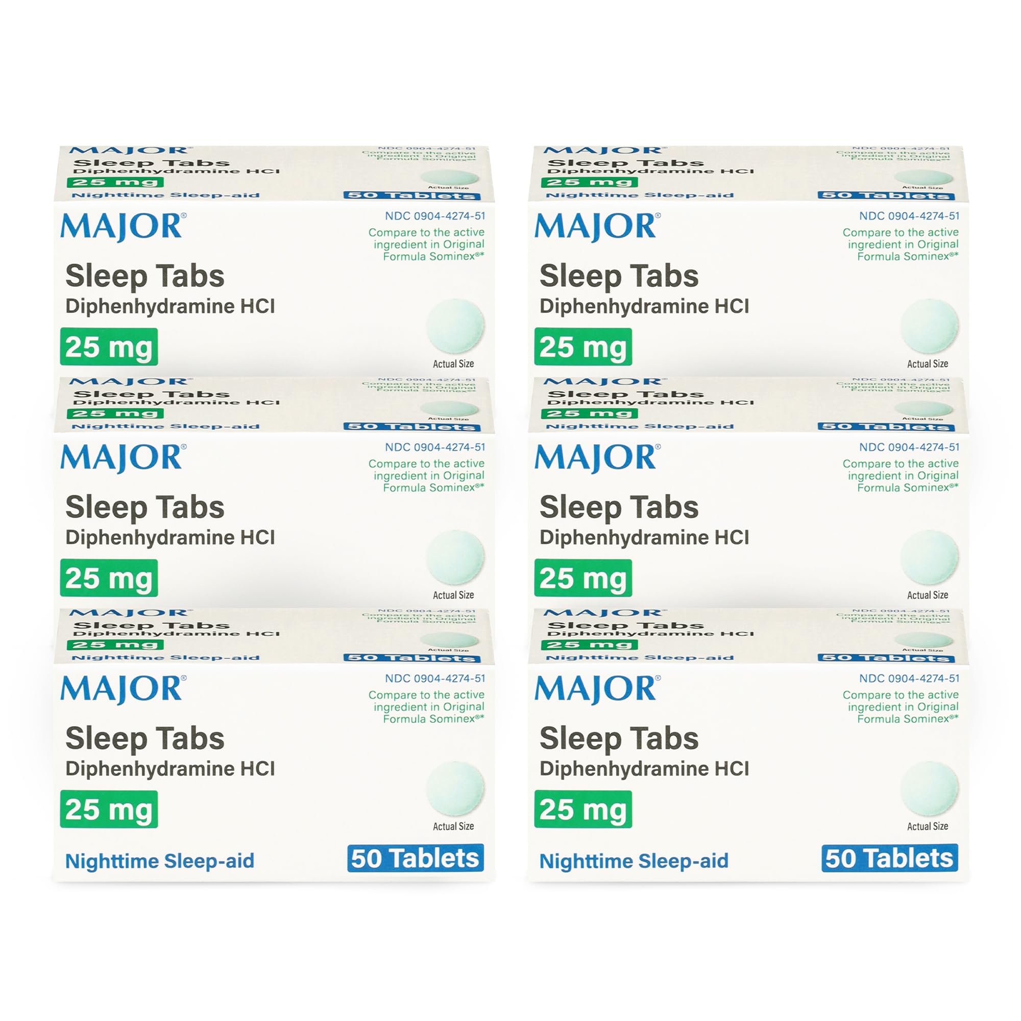 MAJOR comprimés aide-sommeil 25 mg pour endormissement paisible