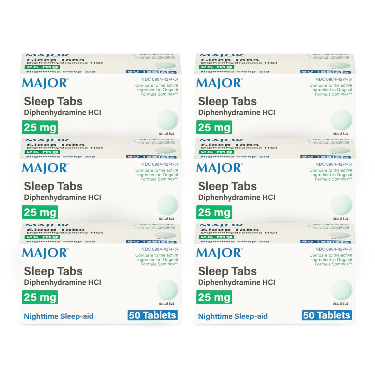 MAJOR comprimés aide-sommeil 25 mg pour endormissement paisible