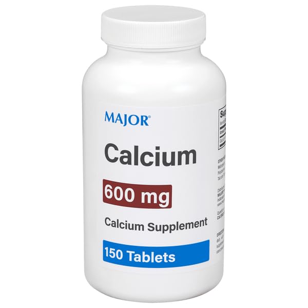 MAJOR comprimés calcium 600 mg, boîte 150, idéal pour l'apport quotidien en calcium.