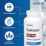 MAJOR comprimés calcium 600 mg, utilisez avec un repas pour optimiser l'absorption.