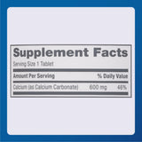 MAJOR comprimés calcium 600 mg, emballage extérieur – assurance qualité et conformité.