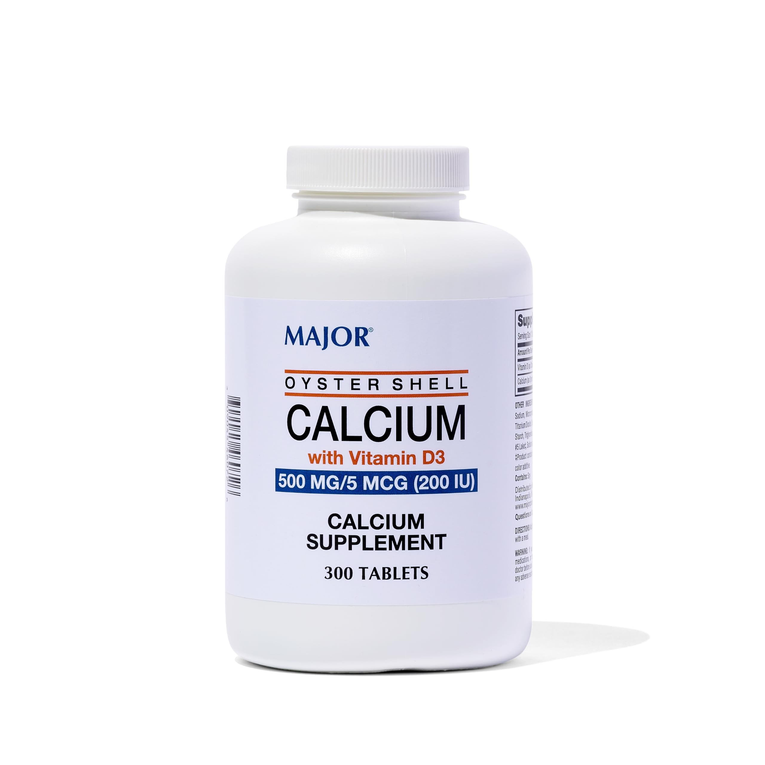 MAJOR calcium coquille d'huître flacon pratique pour un apport quotidien