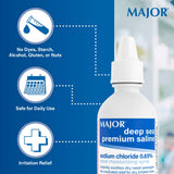 MAJOR Deep Sea, contenu saline 0,65% et sécurité non-médicamenteuse.
