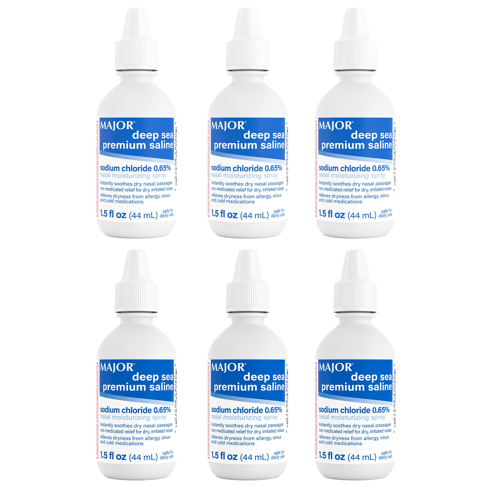 MAJOR Deep Sea Saline – bouteille prête à hydrater rapidement le nez sec.