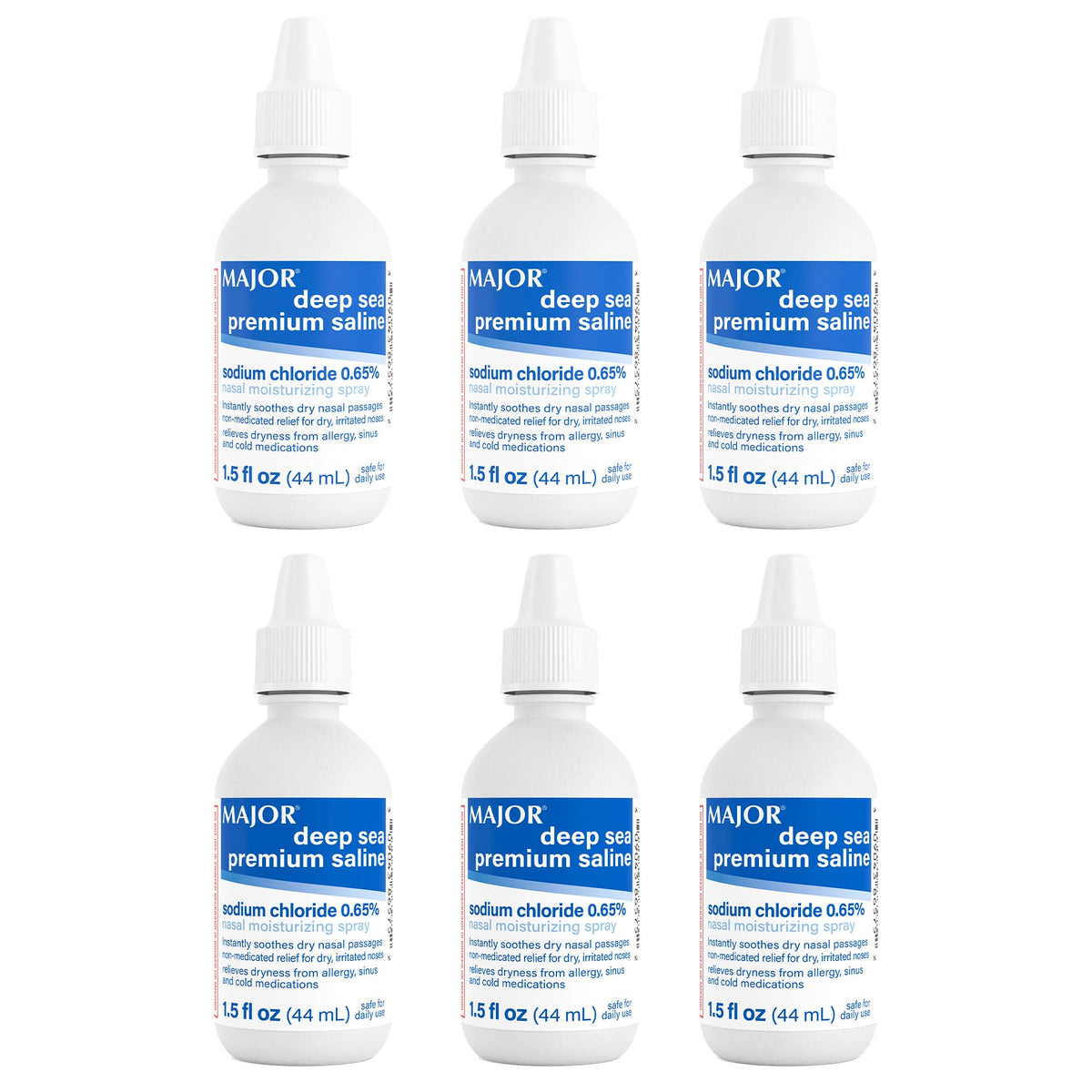 MAJOR Deep Sea Saline – bouteille prête à hydrater rapidement le nez sec.
