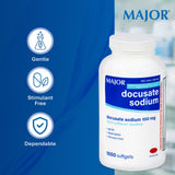MAJOR Docusate Sodium 100 mg — emballage recyclable et pratique