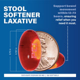 Emballage MAJOR Docusate Sodium de 100 mg, facilité de réapprovisionnement.