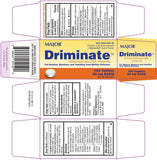 Major Driminate, comparaison avec Dramamine pour le mal des transports.