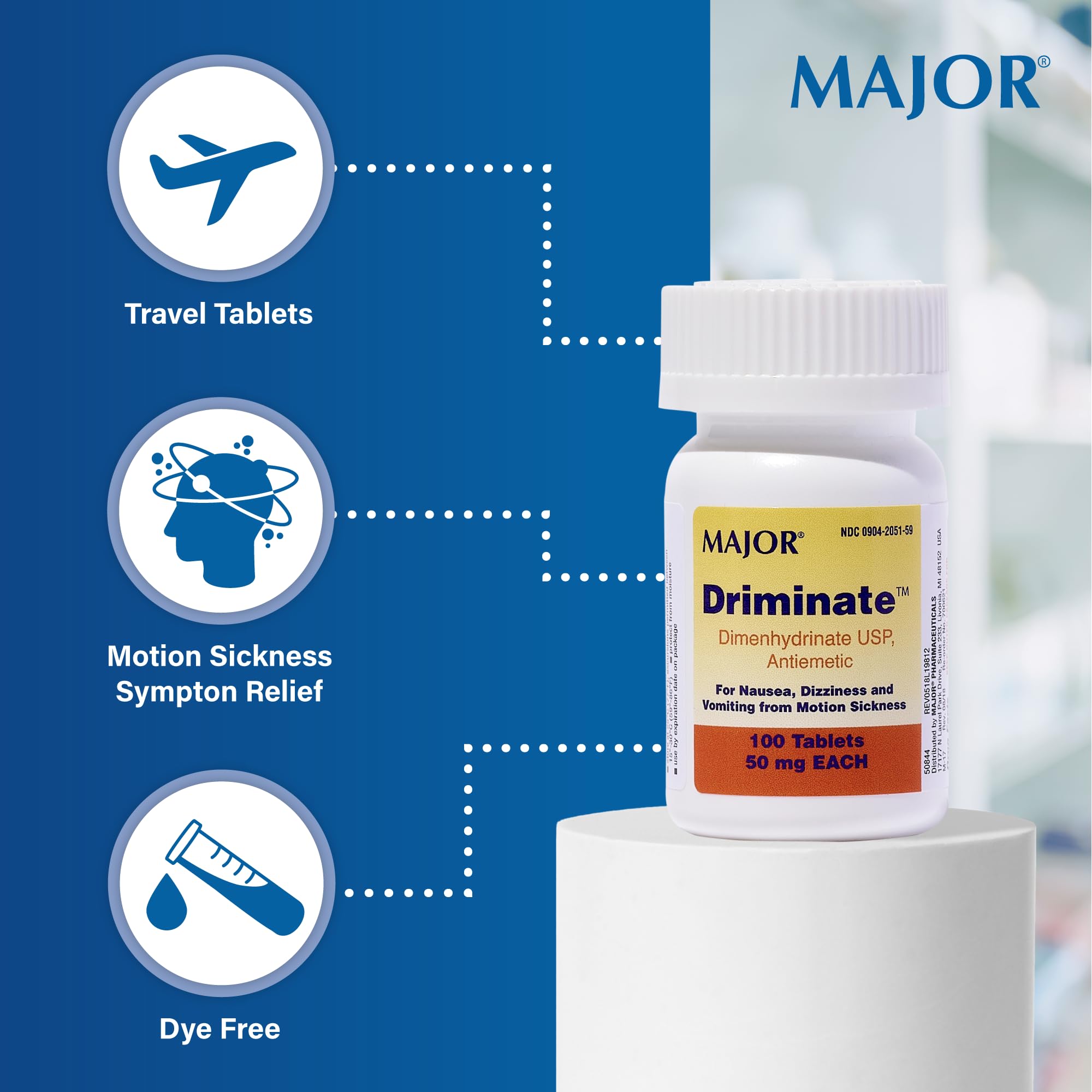 Pack triple MAJOR Driminate pour emporter partout.